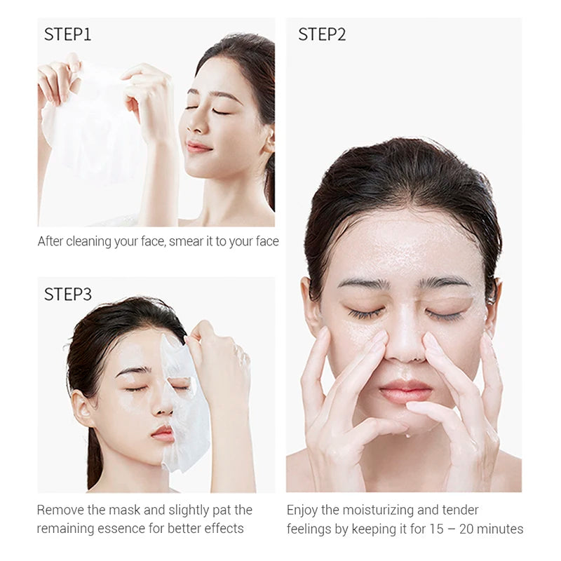 30PCS Facial Mask Korean Face Care Green Tea Mask